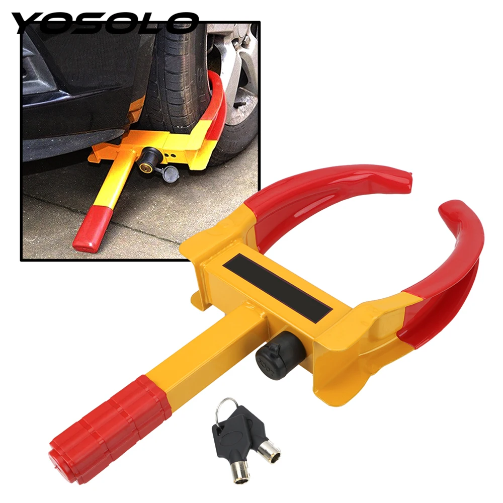 

YOSOLO Portable Anti-Theft Lock Universal Heavy Duty Car Wheel Clamp Car Truck Tire Lock Car Accessories