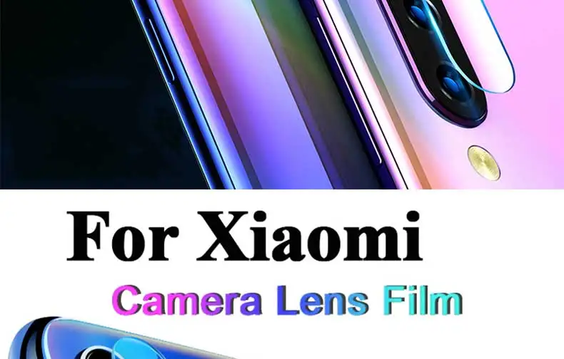 100D Задняя крышка объектива камеры из закаленного стекла для Xiaomi Redmi 7 7A 6 6A 8 8A S2 Redmi Note 7 8 6 Pro защитный стеклянный чехол