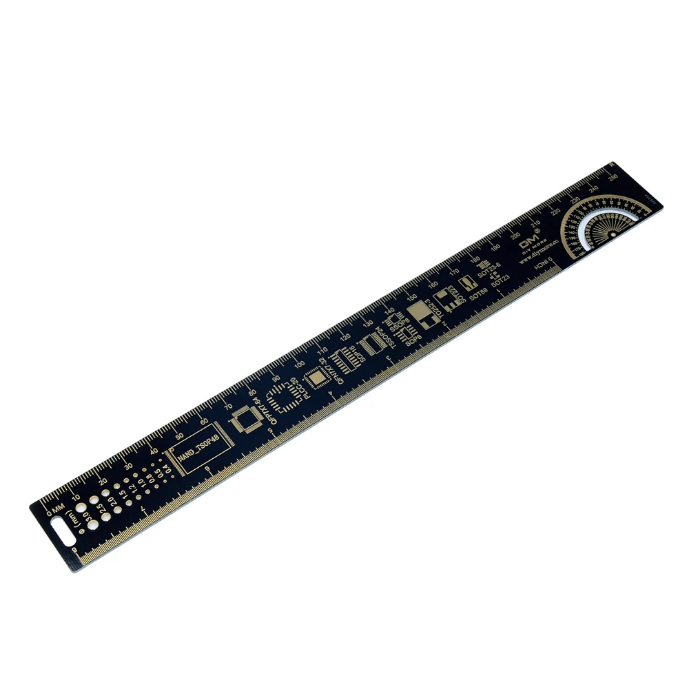 4 см 15 см 20 см 25 см многофункциональная печатная плата линейка для гиков производителей электронных инженеров чип IC SMD диод транзисторная линейка - Цвет: 25cm