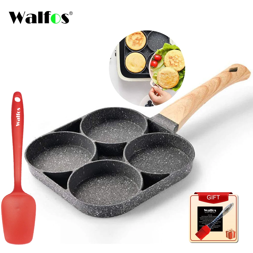 Four Hole Frying Pot Pan Thickened Omelet Pan Non Stick Egg Pancake