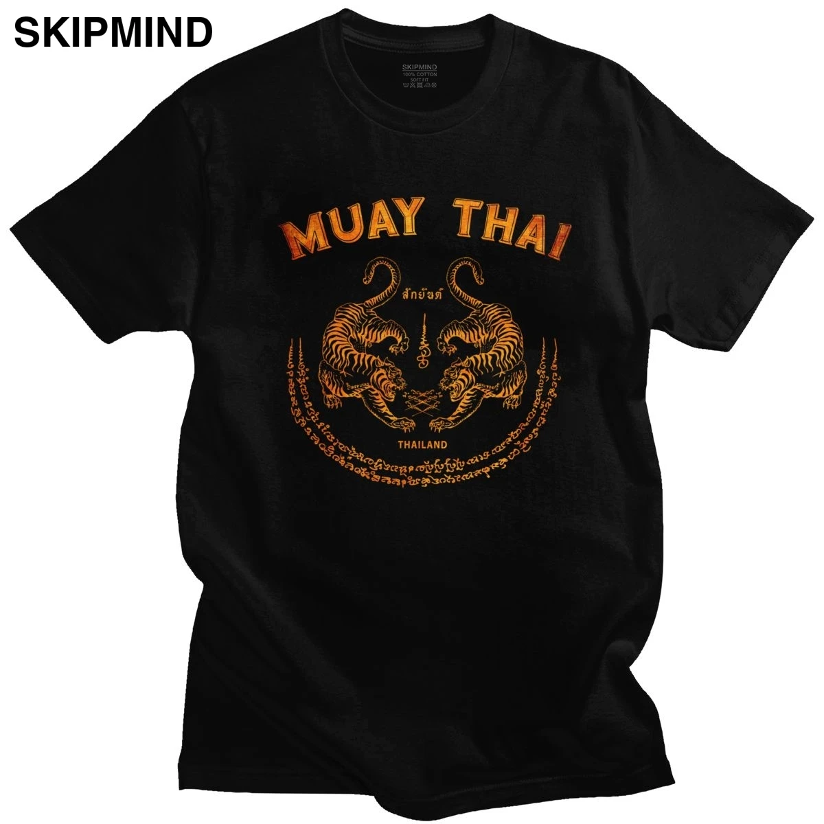 Muay Thai Tiger T Shirt For Men Soft Cotton Awesome T Shirt Short Sleeves Sak Yant Tattoo Kickboxing Thailand Tee Tops Apparel22 T Shirt Lazada