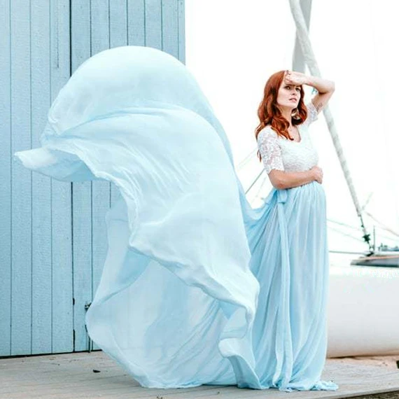 Кружевное платье для беременных фотосъемки Длинные платья Elegence Макси фотосессии
