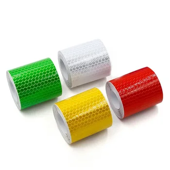 

5cm*3m Safety Mark Reflective Tape Stickers Car-styling Self Adhesive Warning Tape Automobiles Motorcycle Reflective Film