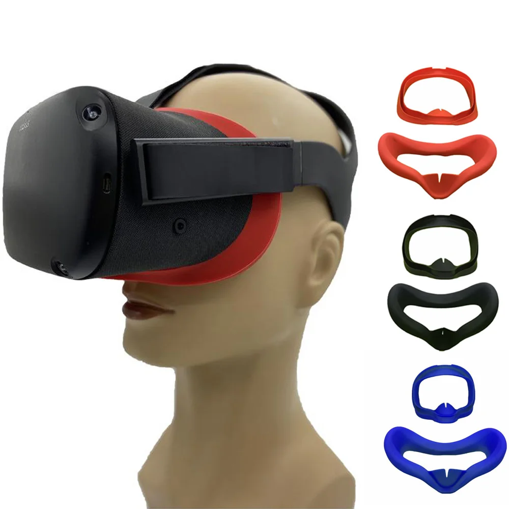 

2019 Newest Vr box Eye Mask Cover Soft Silicone Antisweat Light Blocking For Quest VR Glasses vr headset