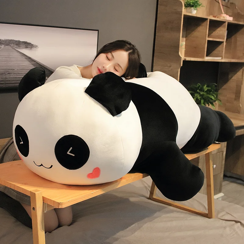 1PC 30/60/85cm mignon dessin animé grand Panda jouets en peluche vilain Panda oreiller poupée pour enfants filles cadeau d'anniversaire