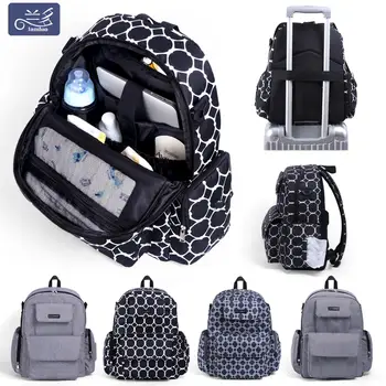 

New LANDUO Mommy Diaper Bags Mother Large Capacity Travel Nappy Backpacks For mummy Daddy Convenient Baby Nursing Bags MPB79
