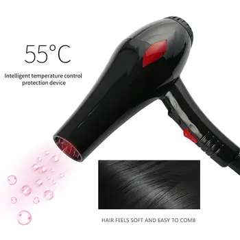 

1800W Large Power Hot Cold Wind Electric Hair Dryer Adjustable Quick Drying