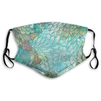 

Mouth Mask,Sanitary Mask,Protection From Dust, Ash,Pollen Face Masks Fantasy Flowers Mixed In Various Tones Shabby Chic Feminine