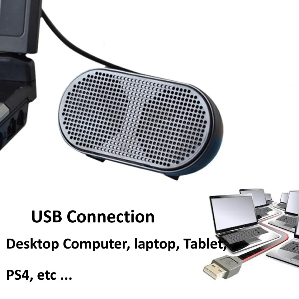 Портативная звуковая коробка OUTMIX мини колонка с питанием от USB стереоколонка для