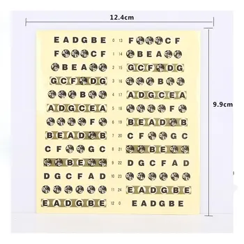 

Guitar Musical Scale Sticker Guitar Neck Fretboard Note Map Fret Sticker Lables Decals Learn Fingerboard