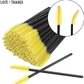 

New 1000pcs/Pack Disposable Eyelash Brushes Makeup Mascara Applicator Wand Eyes Lip Cosmetics Brushes Eye Lashes Cosmetic Brush