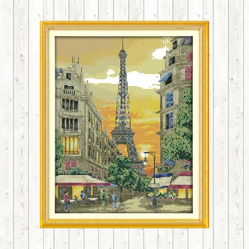 

Joy Sunday Printed Cross Stitch Kits Aida Fabric for Embroidery Kit 14ct 11ct Printed Canvas DMC DIY Crafts Counted Needlework