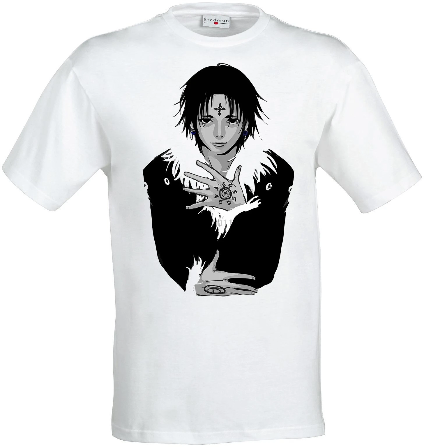 

Hunter X Hunter Spider Head Chrollo Lucifer Phantom Troupe mens t shirt white