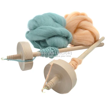 

Hot Sell Drop Spindle Top Whorl Yarn Spin Hand Carved Wooden Tool Gift for Beginners Hogard 1 Pcs Sewing Accessories
