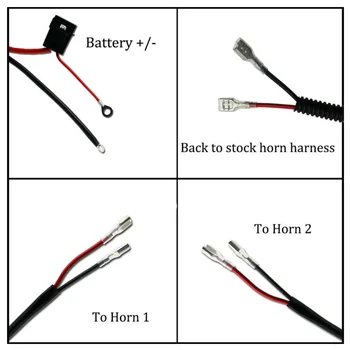 

Grille Mount Blast Tone 12V Horn Wiring Harness Relay Kit For Car Truck Brand New And High Quality