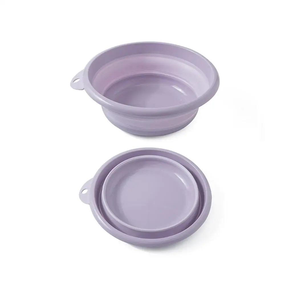 Foldable washbasin 1PC Outdoor Folding Wash Basin Folding Bucket Container Portable Basin Collapsible Silicone Washbasin Bathroom Accessories@30 - Цвет: Foldable washbasin