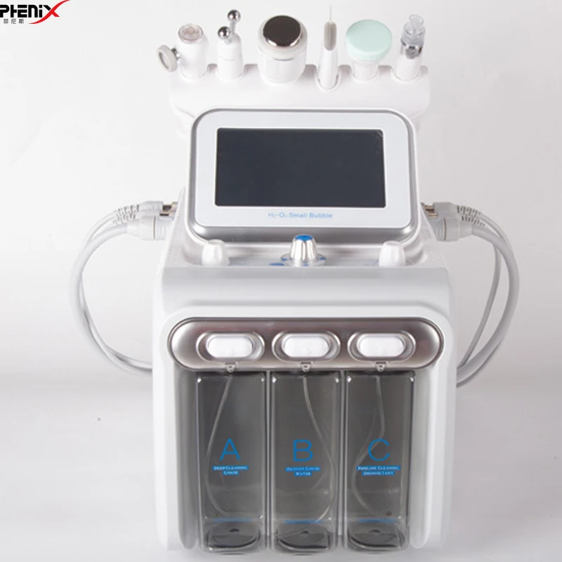 Горячий водород кислород маленький пузырчатый 6in1skin скруббер компактный черную