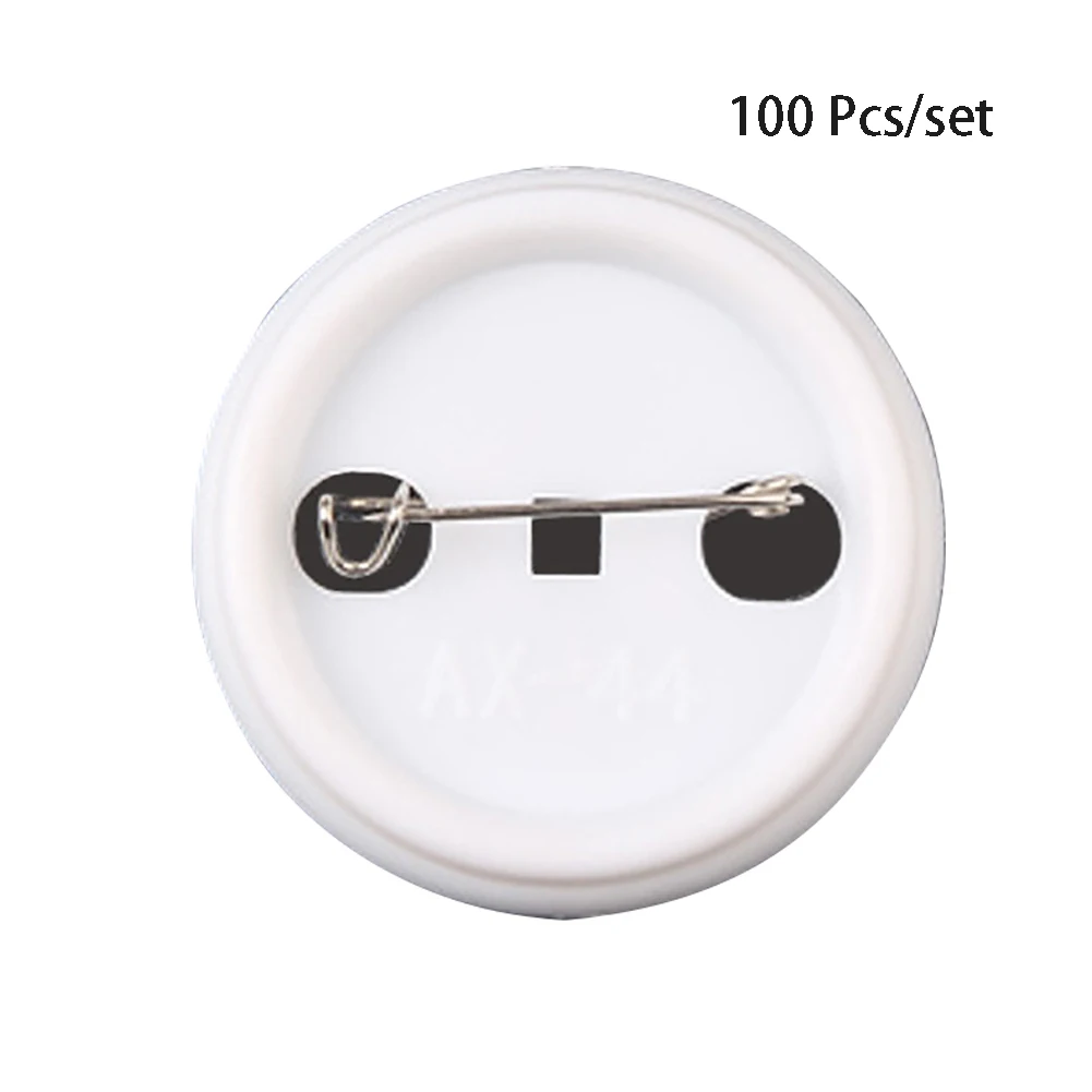 

100Pcs Handmade Craft Decoration Needwork Material Clothes Sewing Button Parts Eco Friendly Tinplate Badge DIY Gift Art Pin