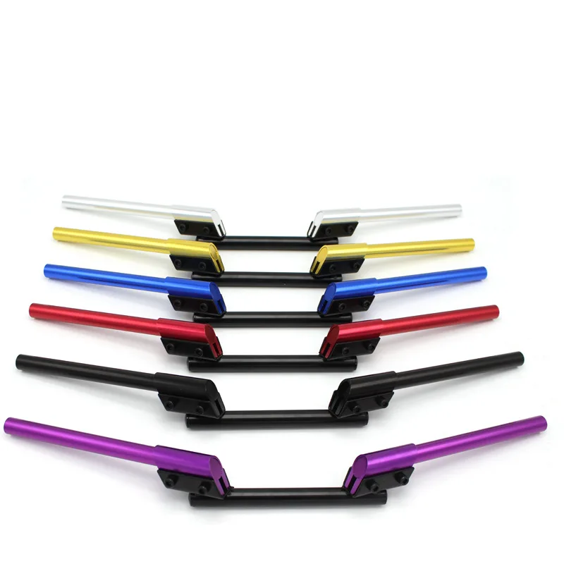 6 цветов 7/" 22 мм Универсальный Мотоцикл Велосипед Руль алюминиевая рукоятка Бар 68 см длина 24,5 см запасные части крепление