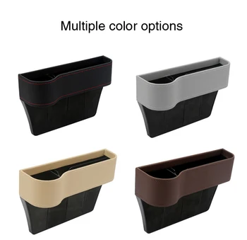 

PU Seat Crevice Storage Box Bag Space storage box Seat Pocket for Wallet Phone Coins Cigarette Keys Cards For Universal
