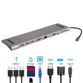 6 in 1 USB Type C Hub Hdmi PD Power Delivery Port 4 USB 3.0 Ports USB C Hub Adapter for Mac book Pro Thunderbolt 4 USB Charger автомобильное зарядное устройство deppa 11293 usb type c usb a qc 3 0 power delivery 18вт черный
