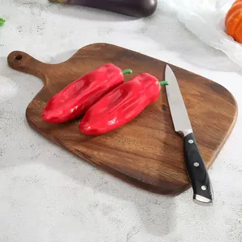 

Wood Cutting Boards with Handle Thicken Chopping Block Vegetable Meat Breadboard Kitchen Tools Accessories