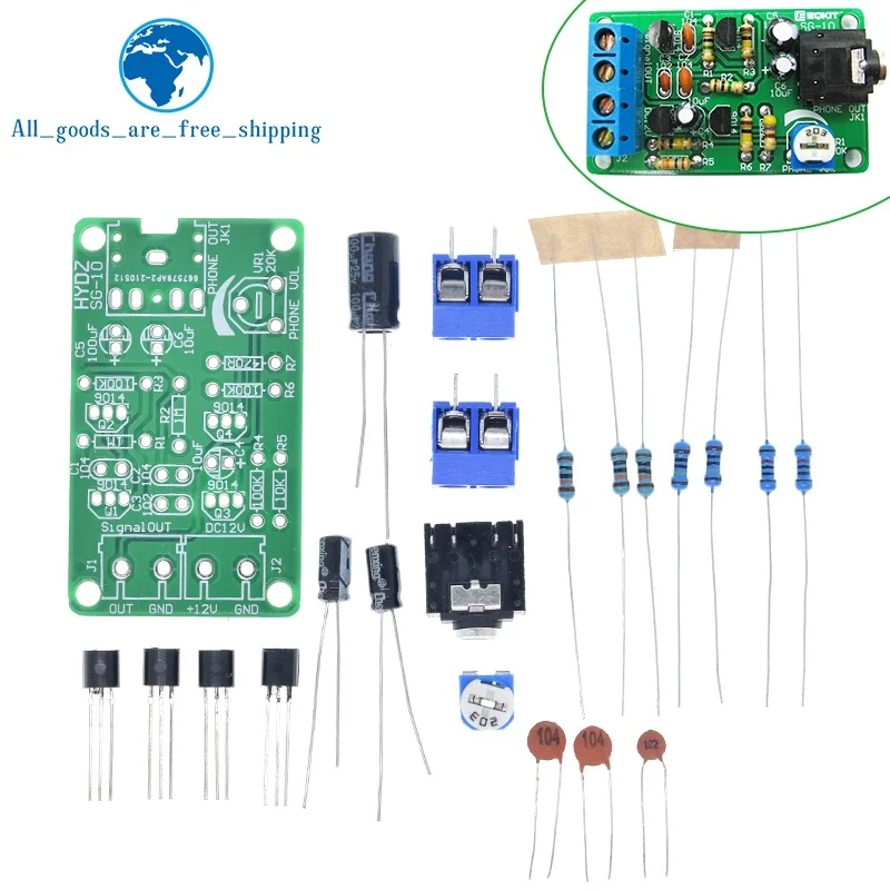 White Noise Signal Generator DIY Kit 2-Channel Output Burn-in Test Therapy Insomnia Noise Generator signal generator kit signal generator