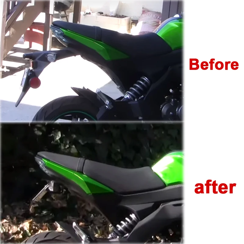 Подходящий для Kawasaki Z125 Z125 Pro 2017 2018 2019 2020 2021 2022 2023 крыло заднего хвоста аккуратный исключающий кронштейн держателя номерного знака (art.: 3a36d59f4df) - 3a36d59f4df