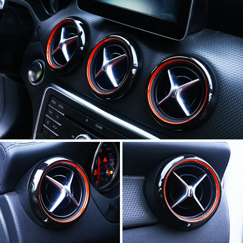 Для Mercedes Benz A B CLA GLA Class W176 W246 W117 X156 украшение для приборной панели с вентиляционным
