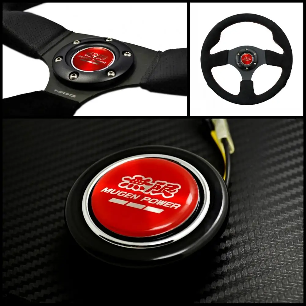 

Red Emblem Steering Wheel Horns Button for Honda