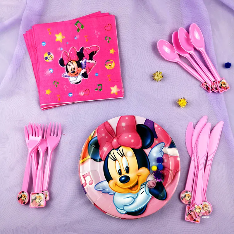 Тема Минни Мауса украшение для детского дня рождения мультяшный Микки