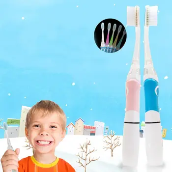 

Electric Toothbrush Children Cartoon Pattern Colorful Oral Observation LED Waterproof Soft Bristles Massage Teeth Care SG6