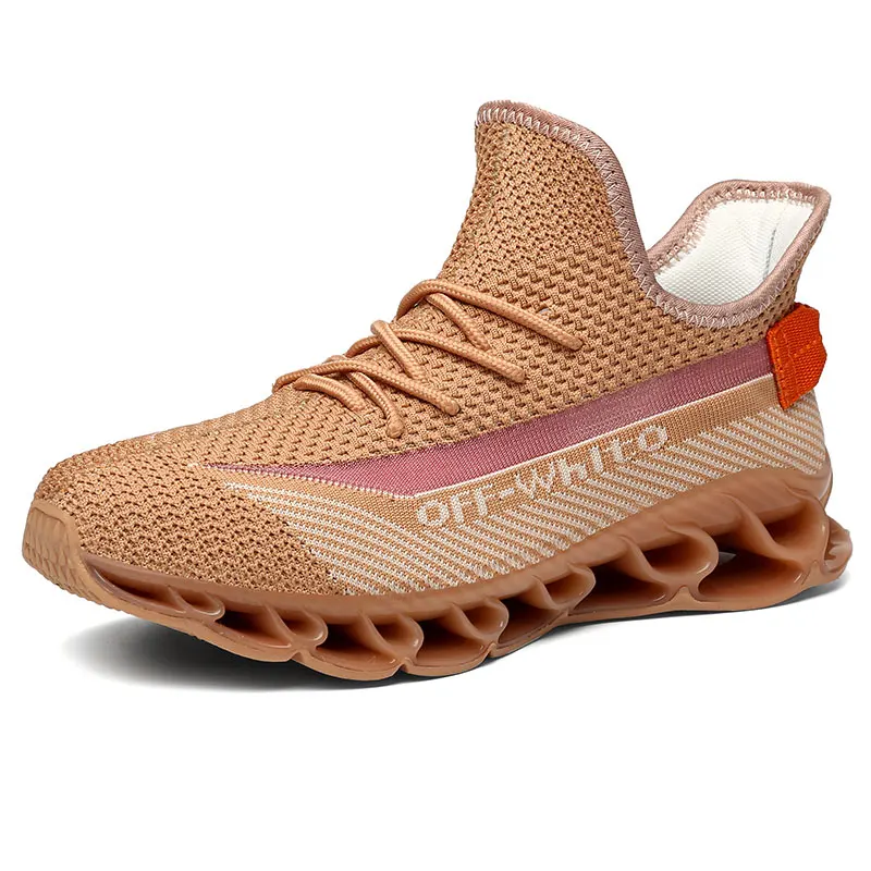 MWY обувь для бега на открытом воздухе; мужские высококачественные дышащие кроссовки на шнуровке; спортивная обувь для бега; спортивная обувь; zapatos hombre - Цвет: Brown