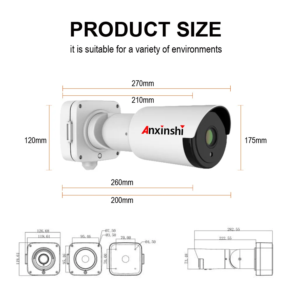 Starlight AHD камера 1080P Водонепроницаемая камера 2MP sony IMX291 IR 50 м ночного видения CCTV камера наружная камера безопасности металлическая IP66