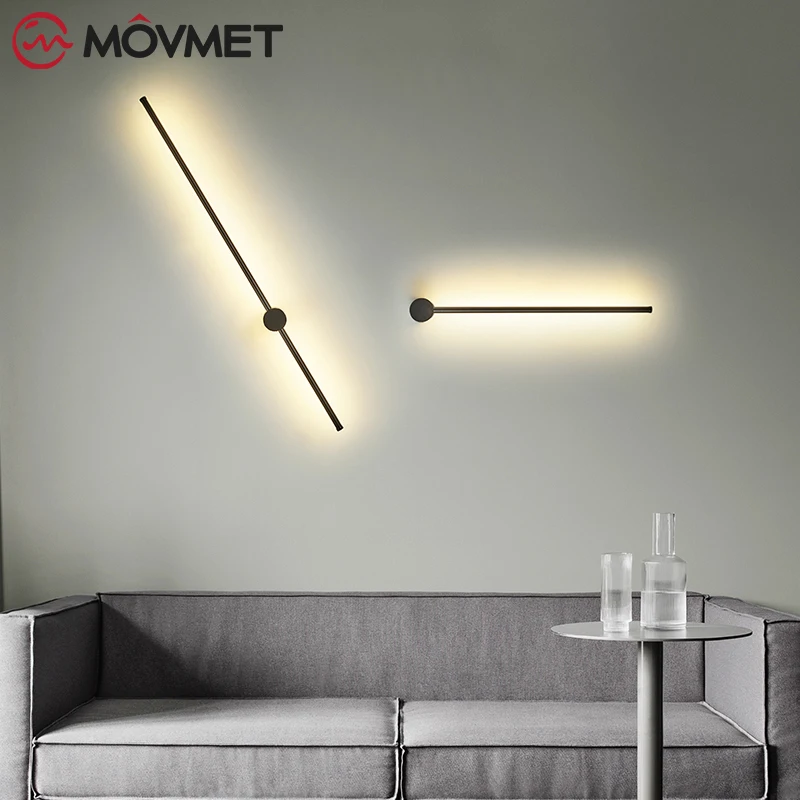 

2019 NEW Minimalist art Dots Wall Light Modern LED Living Room Wall lamp Nordic Creative Aisle Lighting Fixtures Black