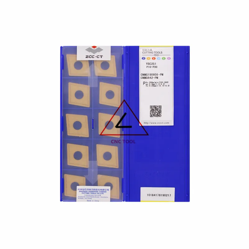 

CNMG190608-PM YBC251 10pcs Original CHINA ZCCCT Turning Inserts