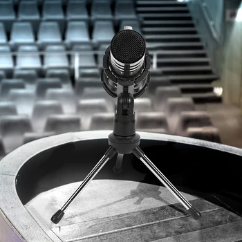 

Chatting Network Teaching Video Conferencing 3.5mm Professional Condenser Microphone Studio Online Audio Sound Recording Mic