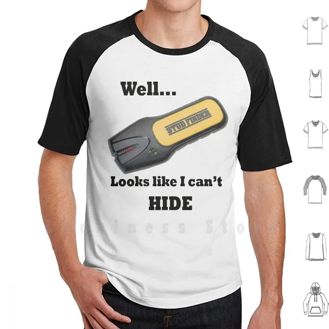 Stud Finder T Shirt Cotton Men DIY 