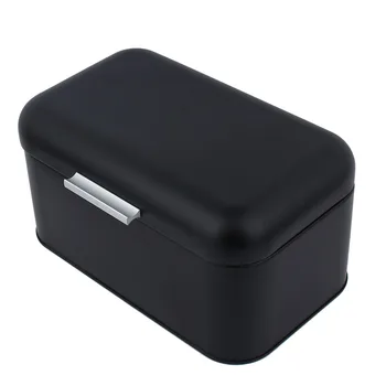 

Large Capacity Retro Bread Box Solid Color Metal Fingerprint Proof Bread Bin Box Non-Toxic For Kitchen Storage Box Container