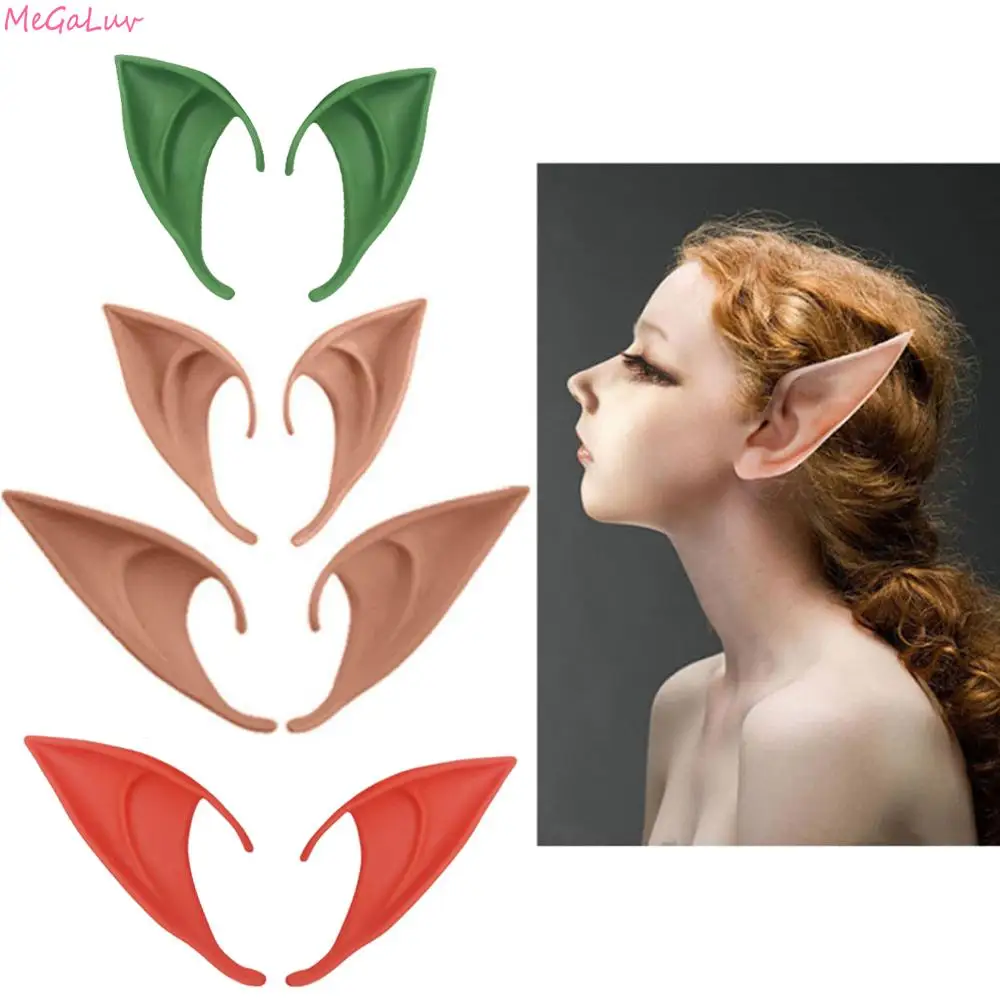 Angel Elf Ears Christmas Easter Plastic Soft Pointed Prosthetic Tips False Props Mysterious Fairy Cosplay Supplies | Дом и сад