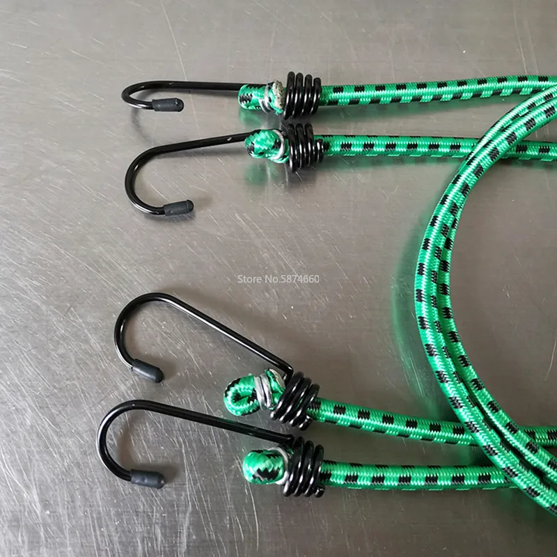1PCS Elastics Rubber Luggage Rope Cord Hooks Bikes Rope Tie Bicycle Luggage Roof Rack Strap Fixed Band Hook Bicycle Accessories cargo straps cargo tie down strap tie down straps lashing strap
