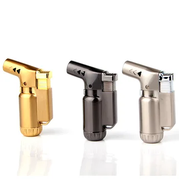 

Hot Compact Butane Jet Lighter Torch Lighter Gasoline Fire Windproof Spray Gun Metal Lighter 1300 C NO GAS Cigarette Accessories