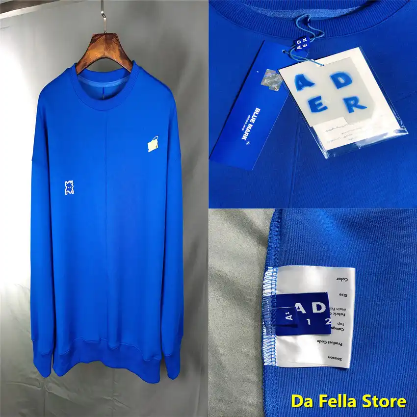 ader error blue hoodie
