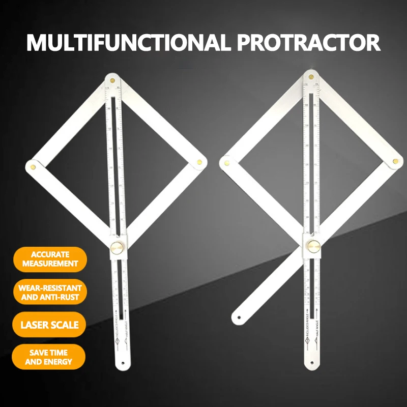

Diagonal Ruler Precision Measurement Angle Ruler Wooden Construction Rulers Construction Woodworking Linear Tool For Contractors