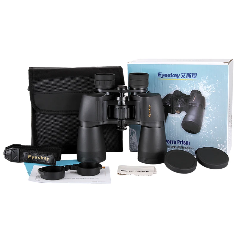 Профессиональный бинокль Eyeskey Bak4 Prism Optics мощный Монокуляр 10 х50 с ремешком на шею