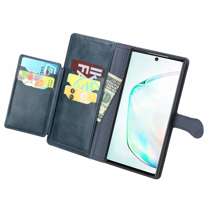 Многофункциональный кожаный чехол-бумажник для samsung Note 10 Pro S10 S10e, винтажный Ретро чехол на молнии с отделением для удостоверения личности, откидной Чехол, 1 шт
