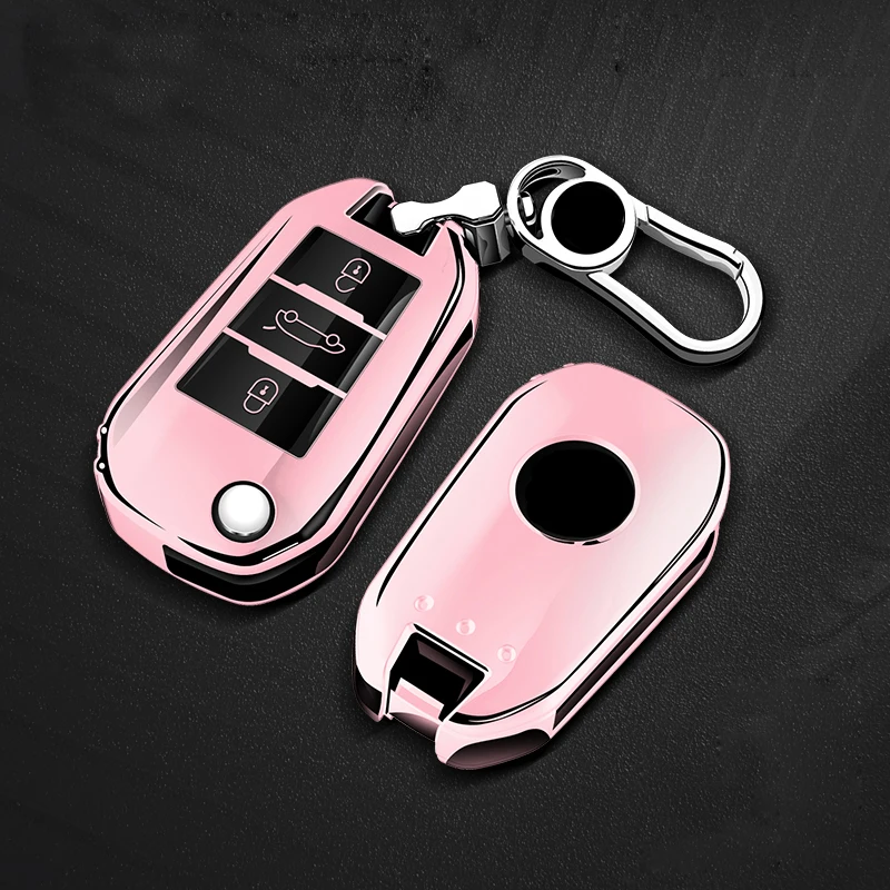 

Soft TPU Car Key Case Cover For Peugeot Citroen DS 4S 5 5LS 6 7 Auto Keychain Accessories