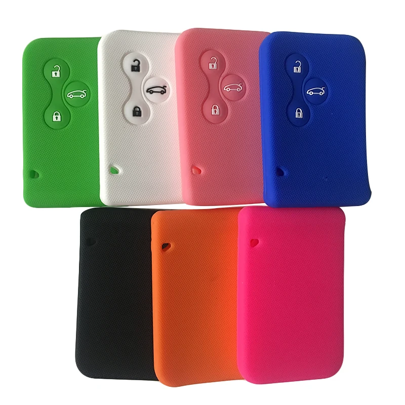 Silicone Car Key Case Cover For Renault Clio Logan Megane 2 3 Koleos Trafic Captur Grand Scenic 3