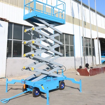 Cheap 11m Portable Push Around Battery Powered Electric Scissor Lift