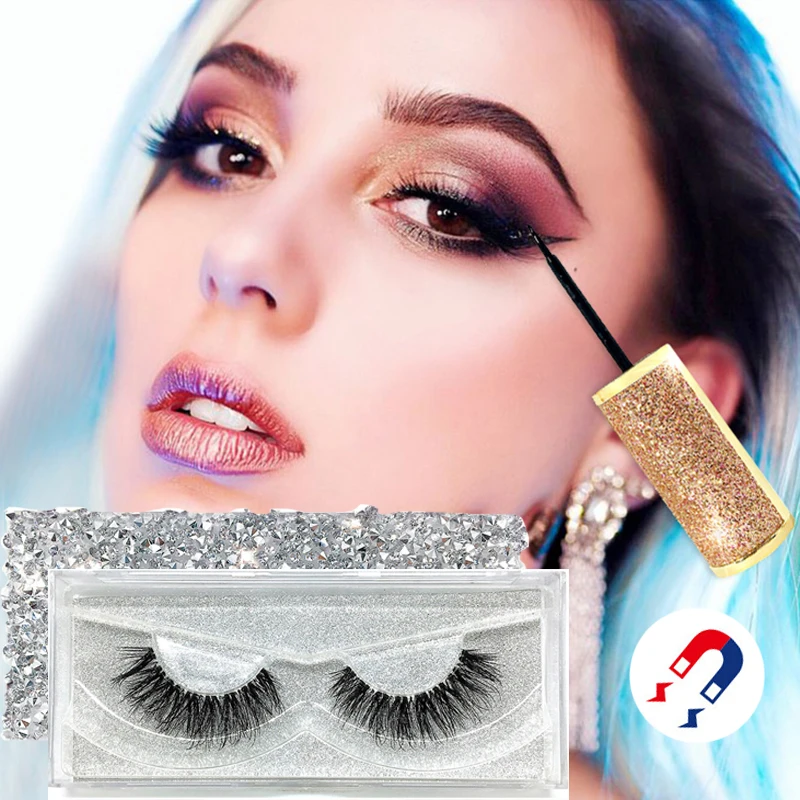 1 Set Magnets False Eyelashes Magnetic Liquid Eyeliner Waterproof Long Lasting Eyelash Extension Tools | Красота и здоровье